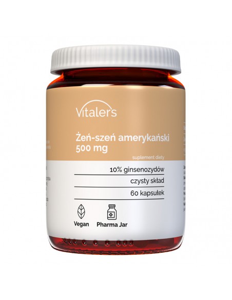 Vitaler's Żeń-szeń amerykański (Женьшень американский) 500 мг, 60 капсул