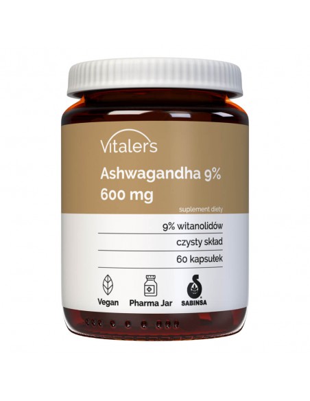 Vitaler's Ashwagandha (Ашваганда) 9% 600 мг, 60 капсул